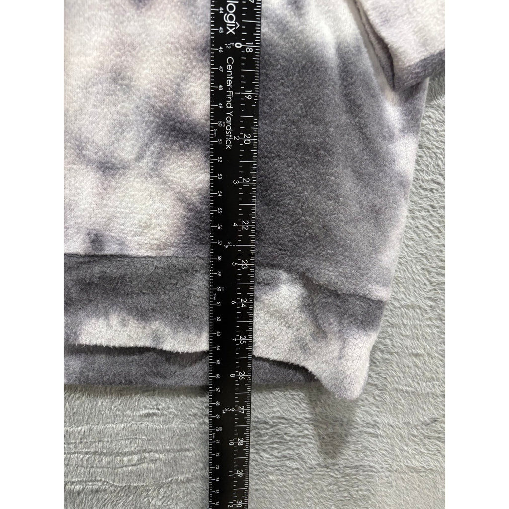 Nine Britton Womens M Gray White Tie Dye Sweatshirt Casual Cozy
