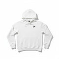 Nike M White Hoodie Womens Crewneck Swoosh Logo Casual Athleisure Sweatshirt