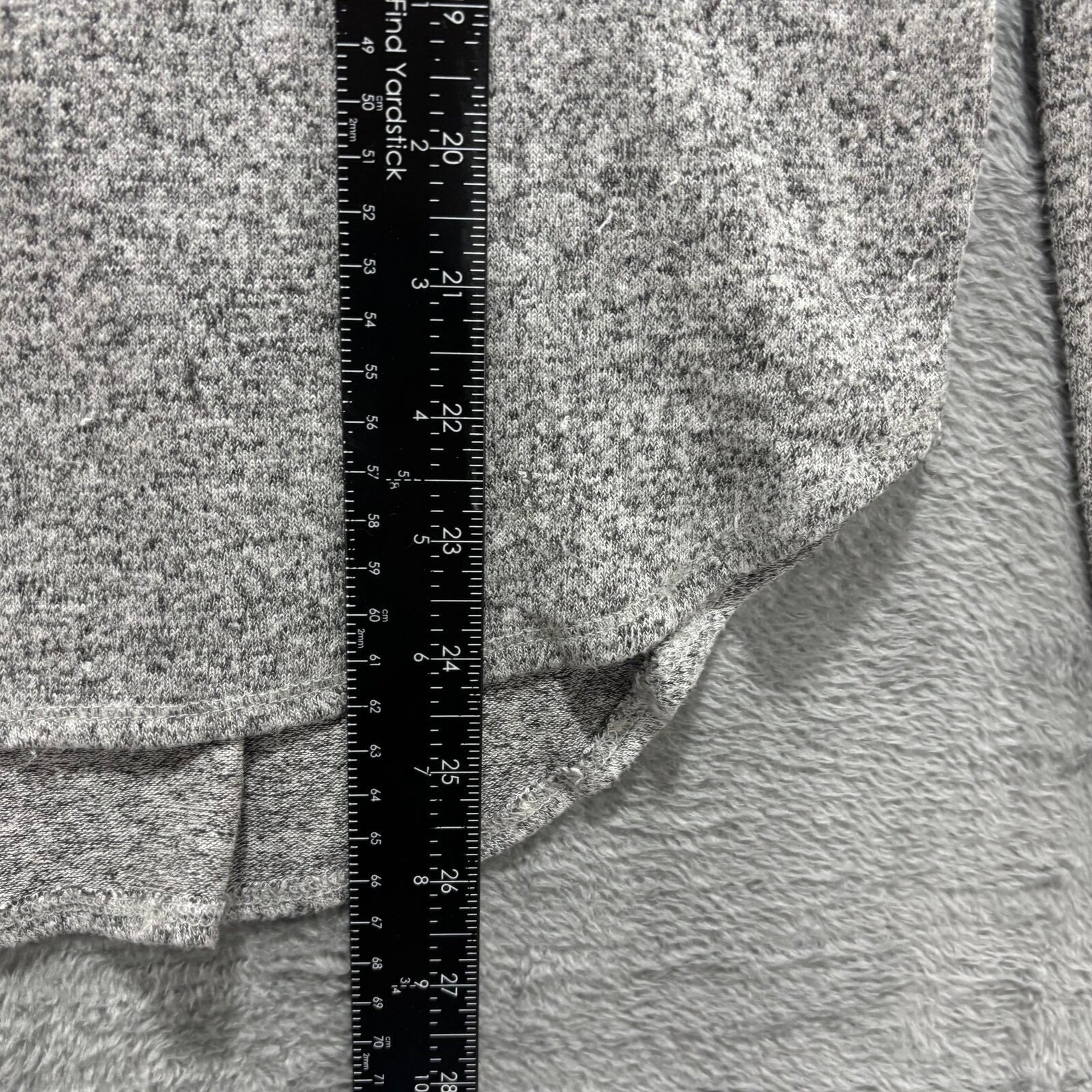 Old Navy M Gray Womens Long Sleeve Top Cozy Casual Heathered Shirt