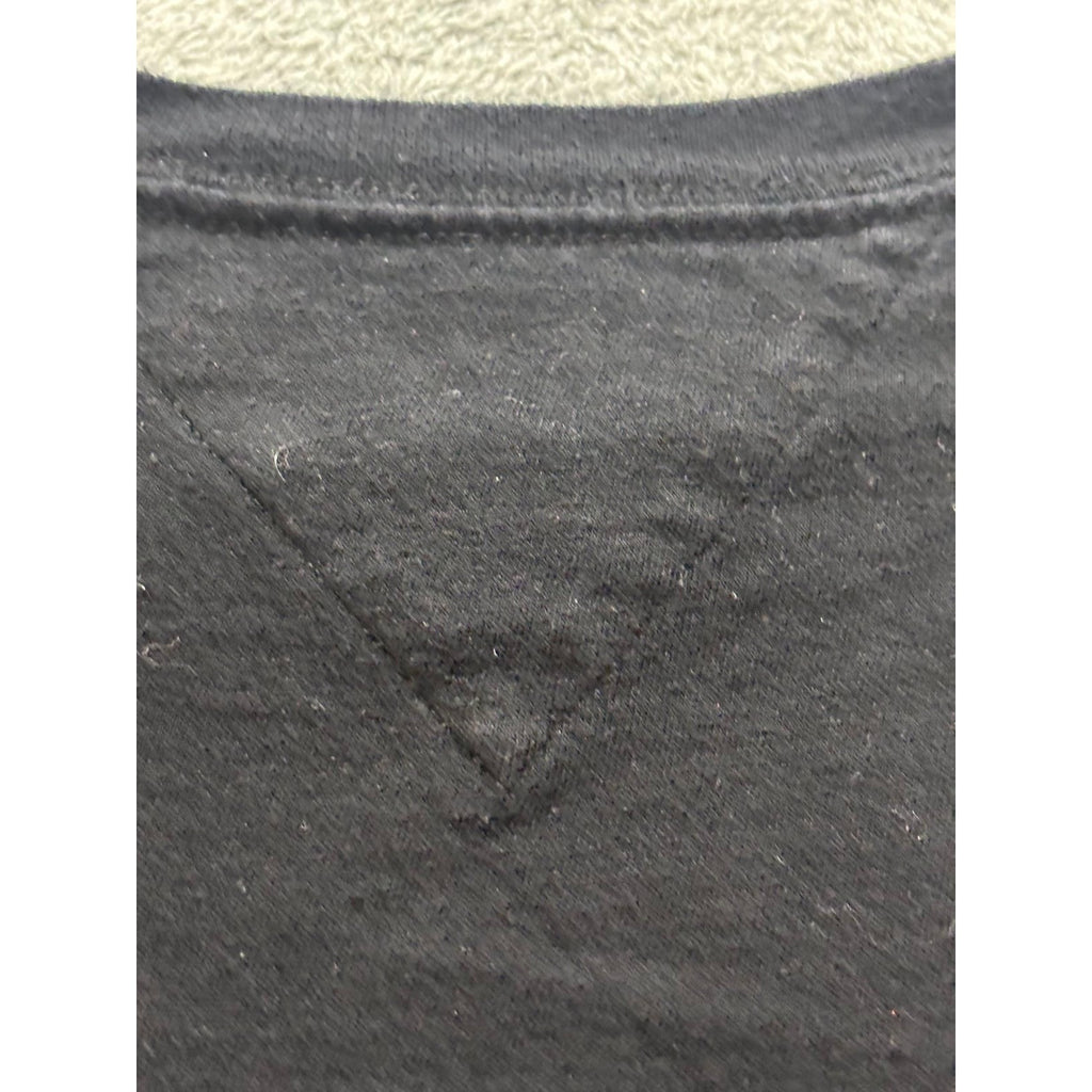 Tommy Hilfiger Womens L Black Striped Short Sleeve T-Shirt Casual Vintage