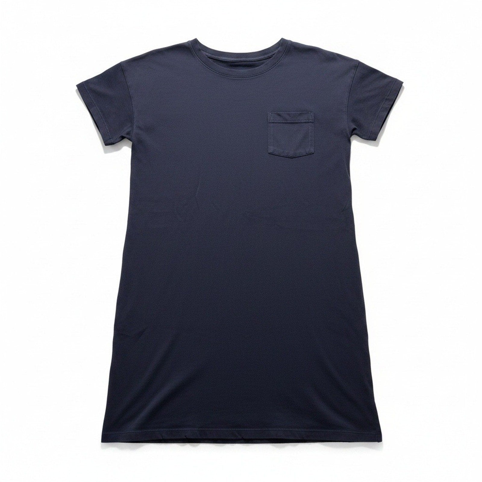 Abercrombie & Fitch S Navy Blue Womens T-Shirt Dress Pocket Casual Minimalist
