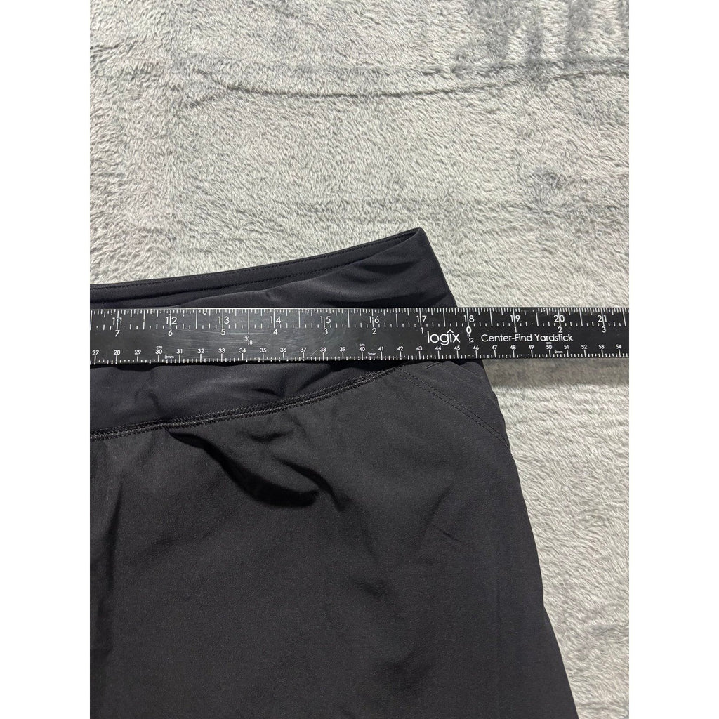 Lands' End 16W Black Skort Womens Athleisure Casual Activewear Shorts Skirt