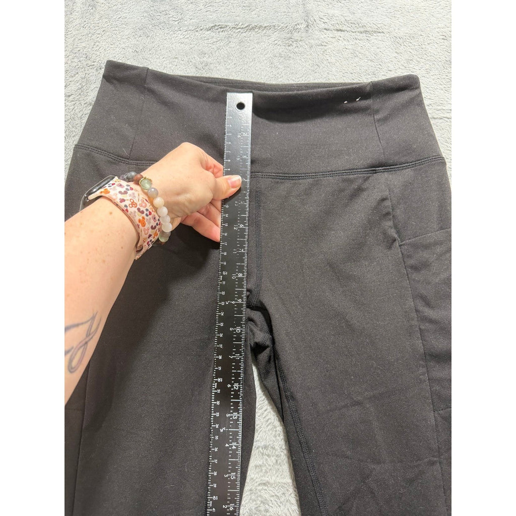 Womens S Black Pocket Leggings Athleisure Casual Yoga Pants Activewear