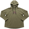 Columbia Womens Olive Green Fleece Mountain Graphic Crossover Hoodie Size L