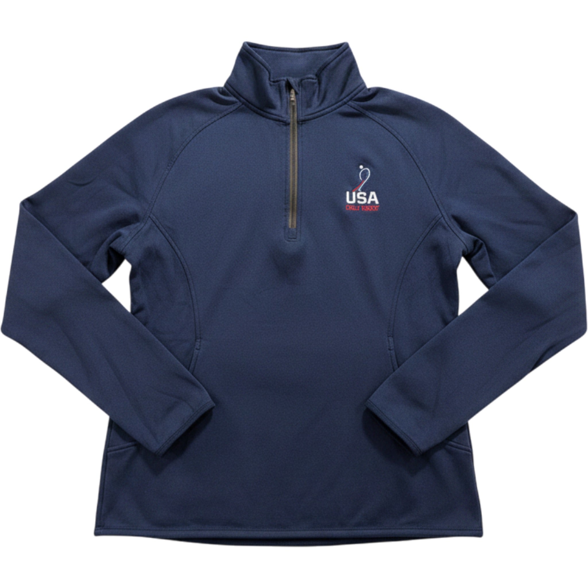 Pennant USA Field Hockey Quarter Zip Pullover Women XS Blue Athletic Top
