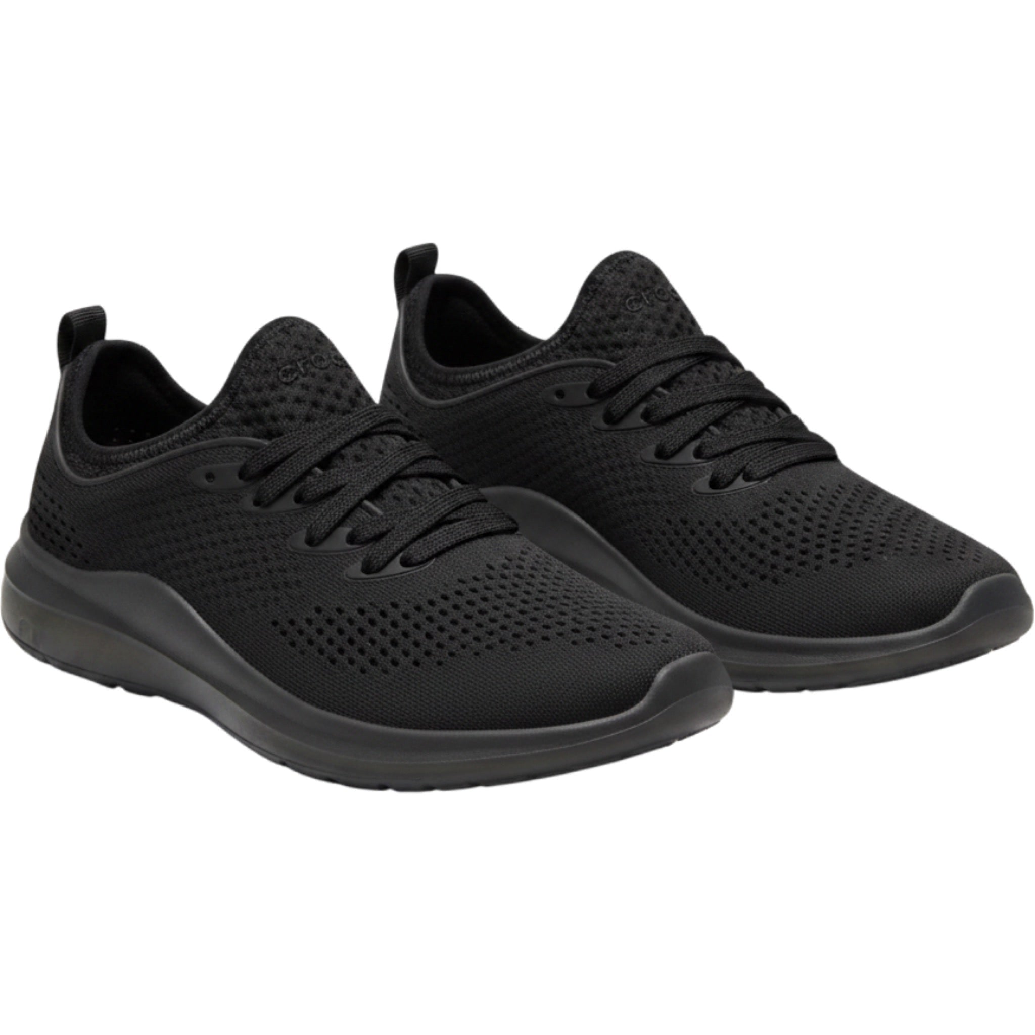 Crocs LiteRide 360 Pacer Womens W9 Black Comfort Walking Sneakers Lace Up Casual
