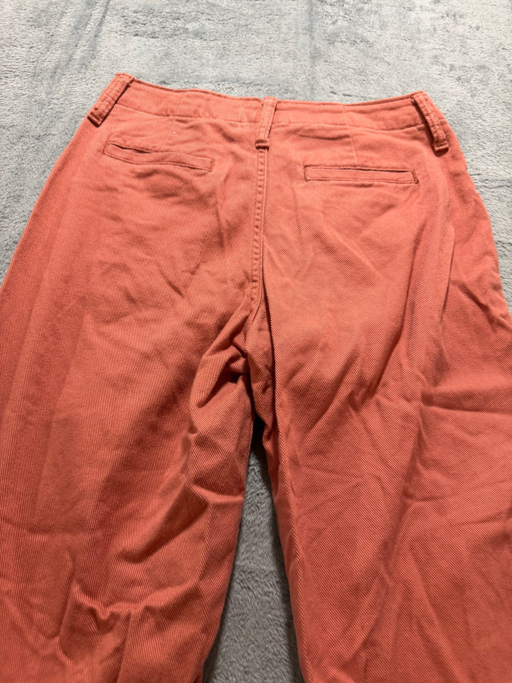 A New Day Size 2 Rust Terracotta Wide-Leg Cropped Pants High-Rise Women's
