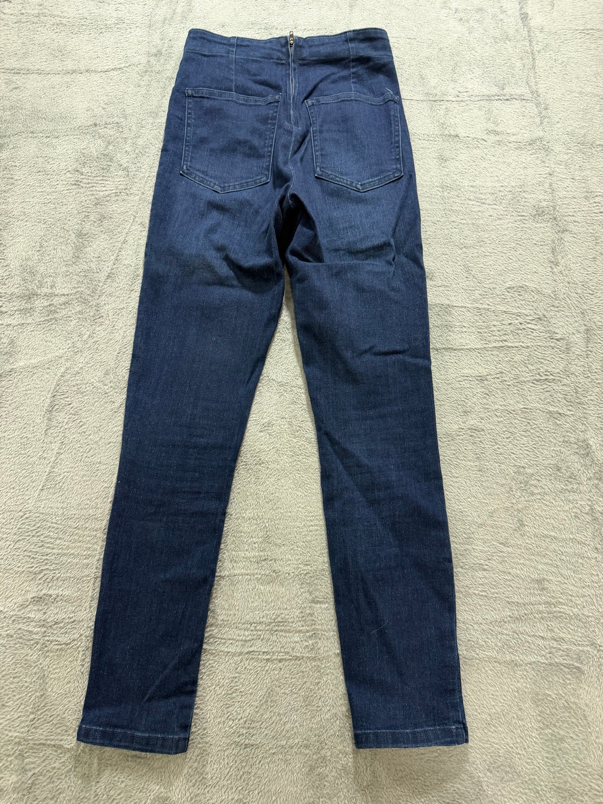 Forever 21 Size 26 Dark Wash Sailor Jeans Gold Buttons High-Waist