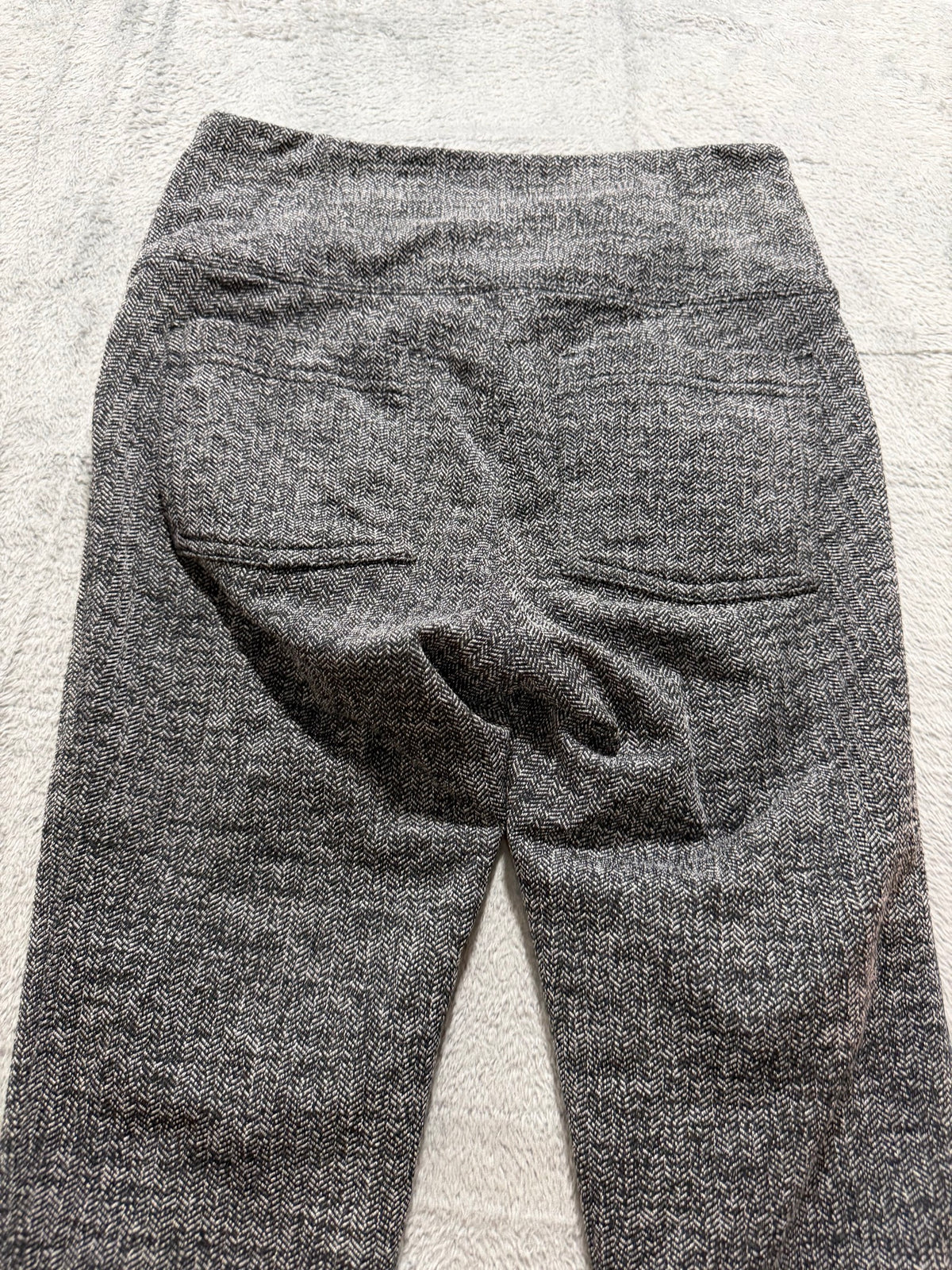 Athleta Size XS Gray Herringbone Textured Leggings Full-Length Athletic