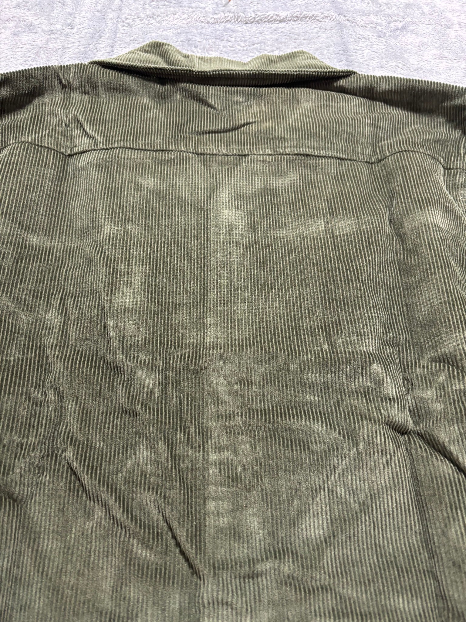 Sad Boy Season Barstool Sports M Olive Corduroy Chore Jacket NWT Snap Front