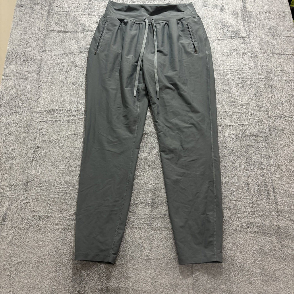 Old Navy Womens L Tall Gray Powersoft High-Rise Jogger Pants Athleisure Casual