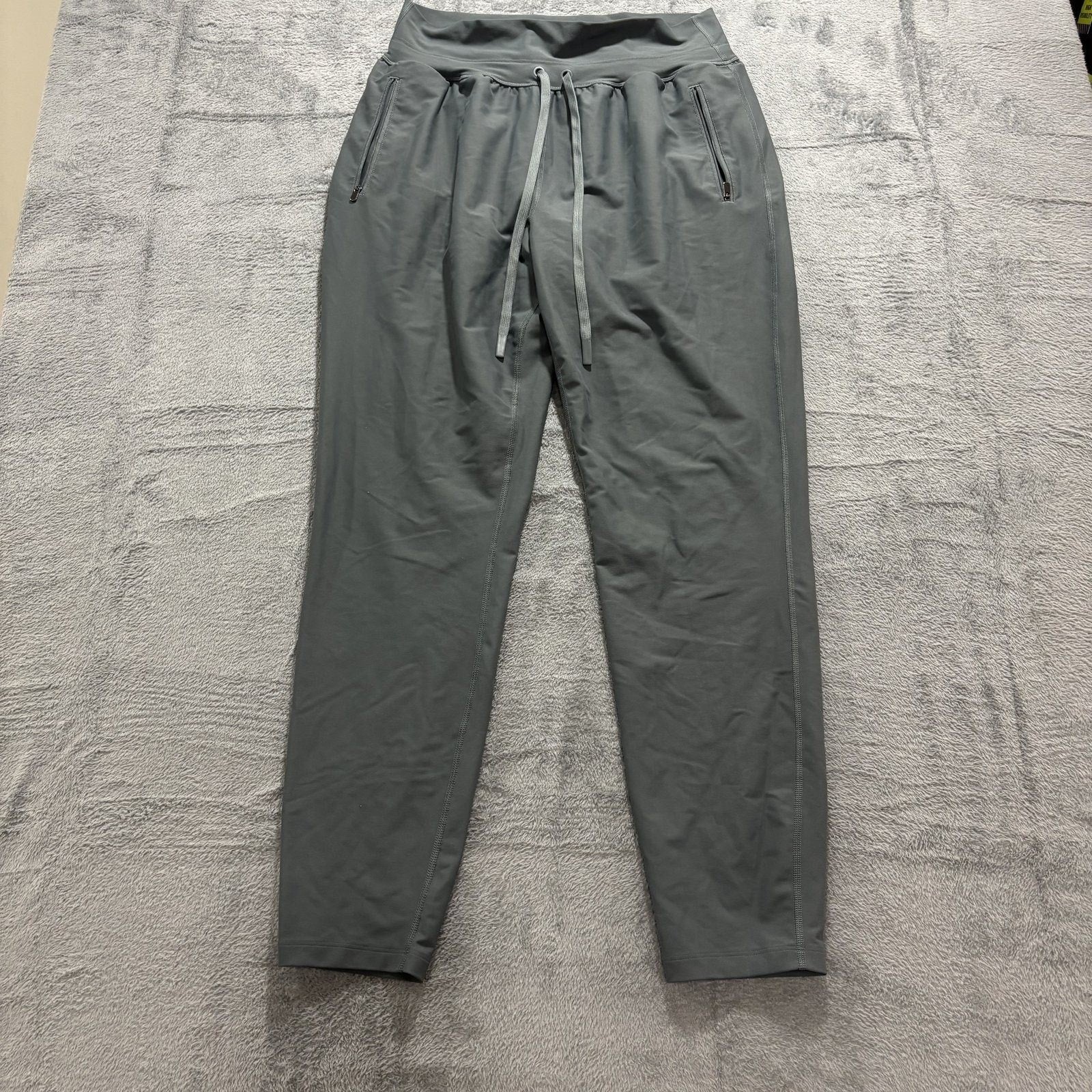 Old Navy Womens L Tall Gray Powersoft High-Rise Jogger Pants Athleisure Casual