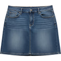 Bit & Bridle Womens Denim Mini Skirt Medium Wash Stretch Size 10 Blue 5-Pocket