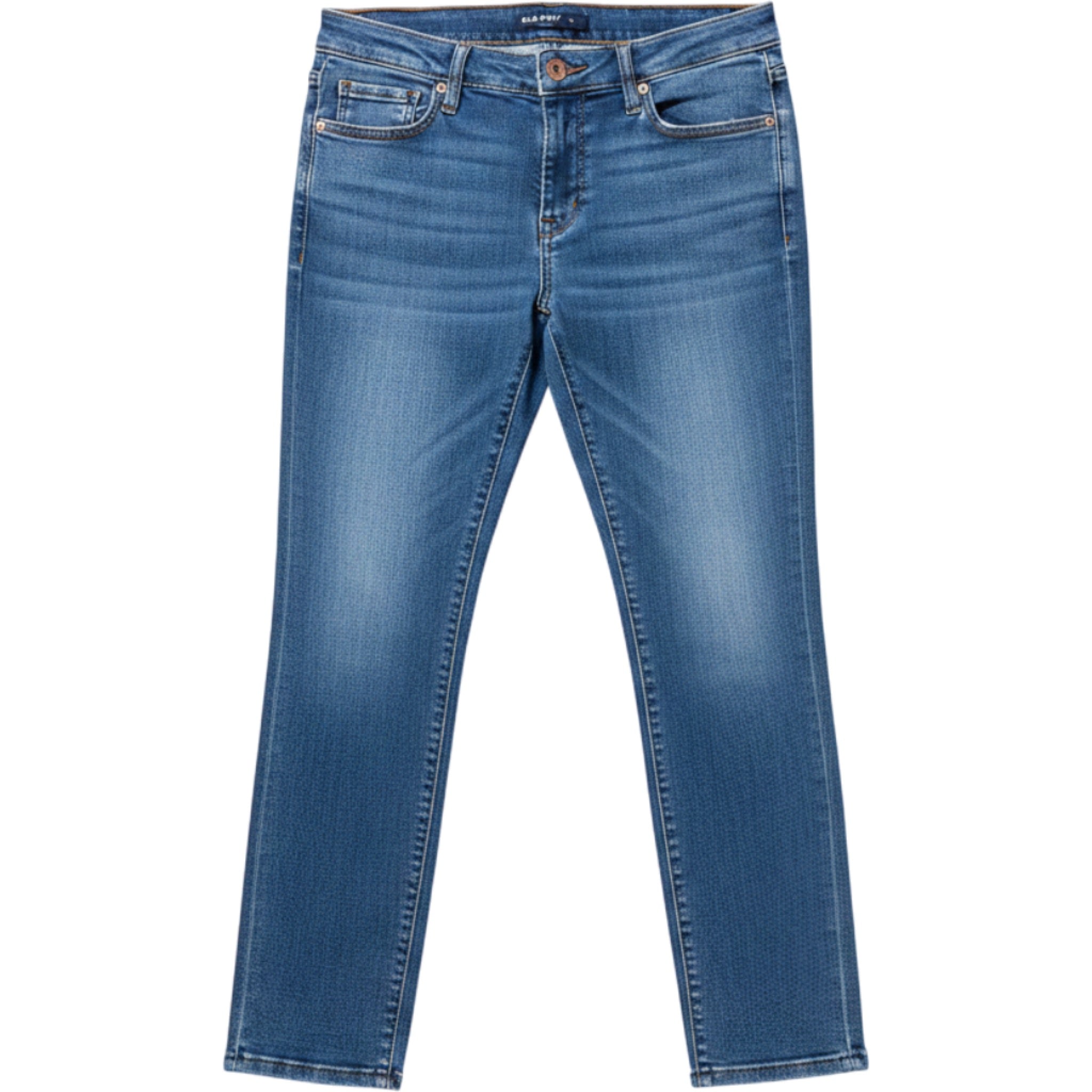 Old Navy Super Skinny Mid Rise Jeans Blue Medium Wash Size 12 Stretch Denim