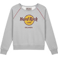Hard Rock Cafe Orlando Gray Raglan Scoop Neck Sweatshirt Womens XL 71 Logo