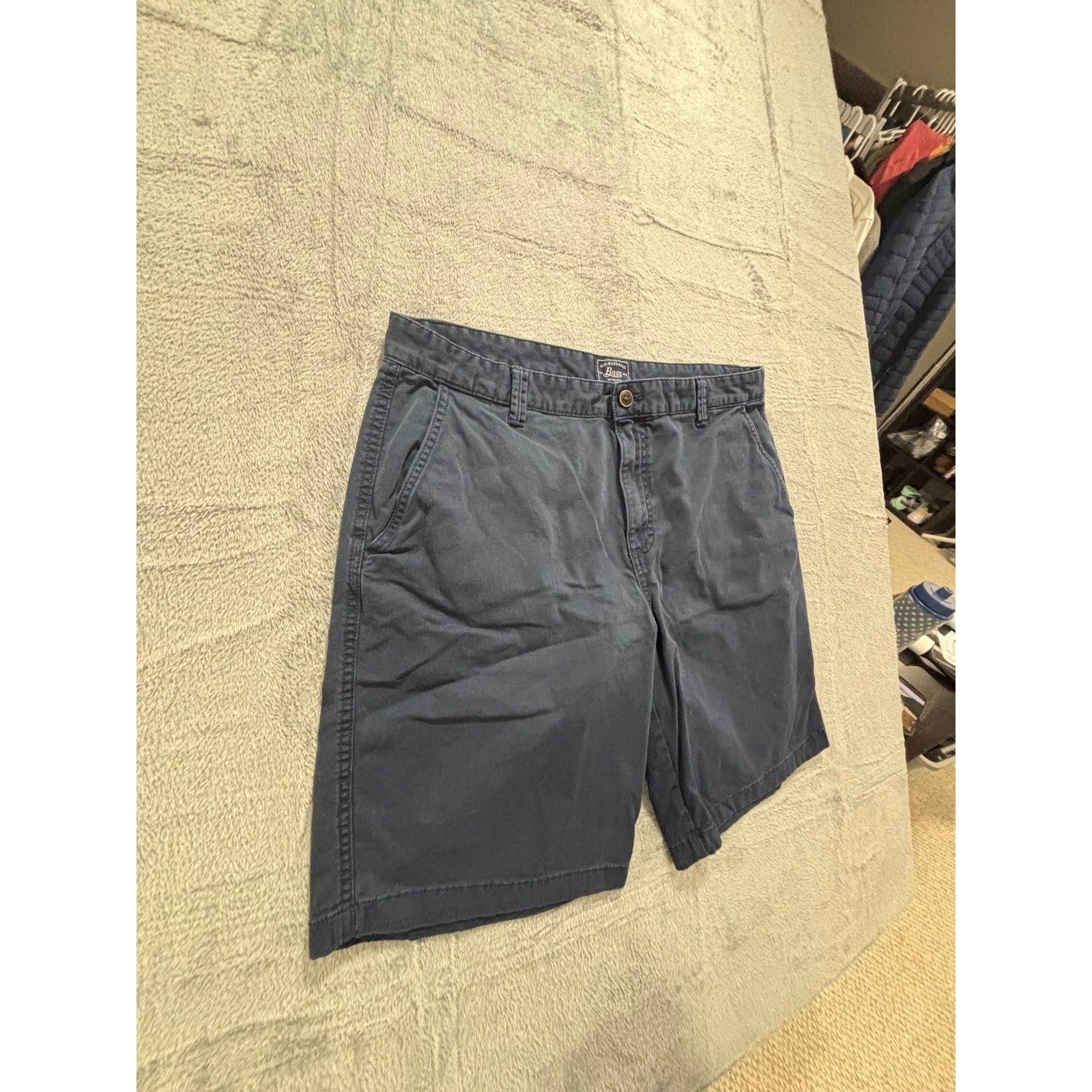 G.H. Bass & Co. 36 Navy Blue Chino Shorts Mens Casual Preppy Summer