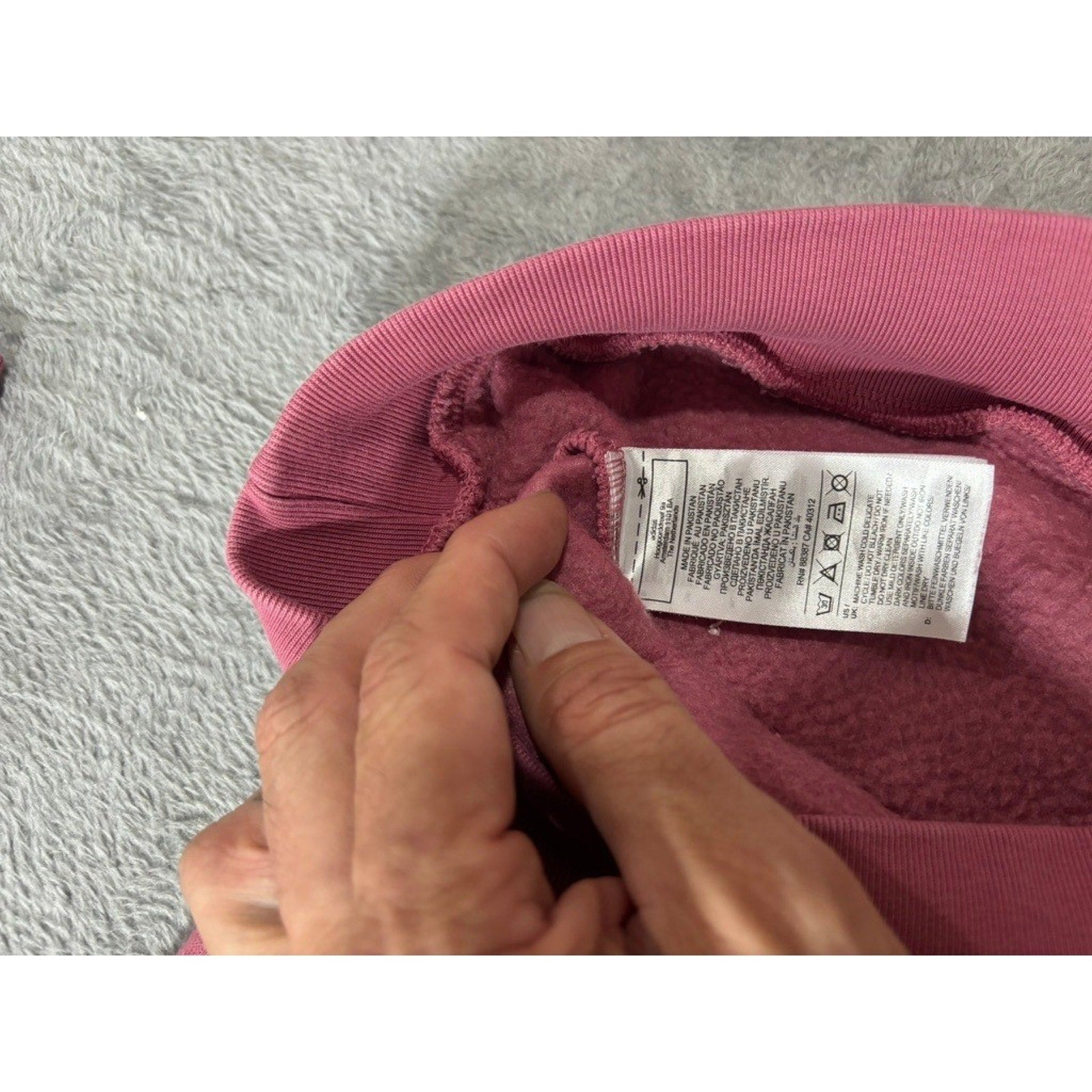 Adidas M Pink Hoodie Womens Trefoil Pullover Sweatshirt Athleisure Casual Logo