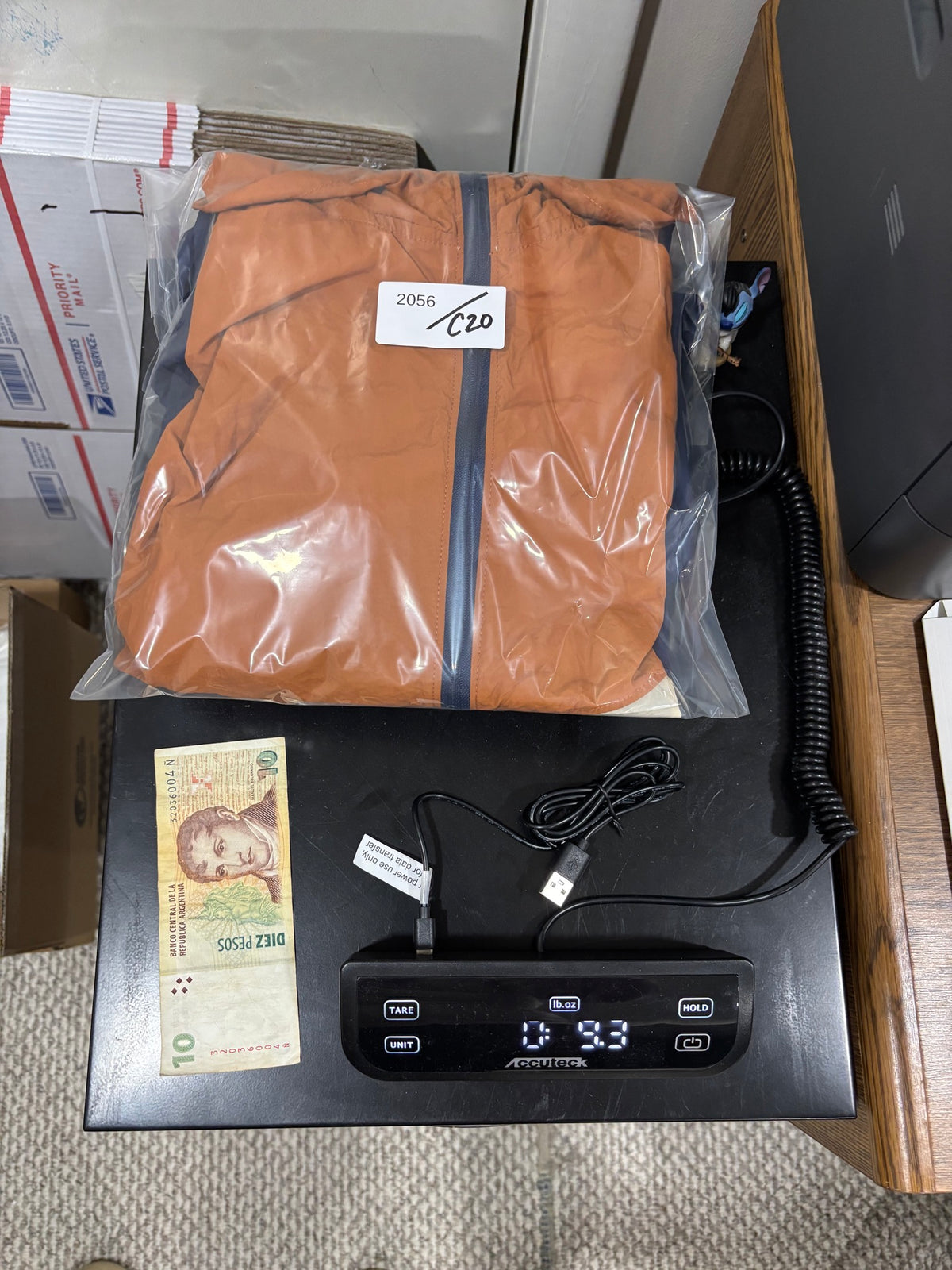 Barstool Sports Large Orange Colorblock Nylon Windbreaker Full-Zip Jacket
