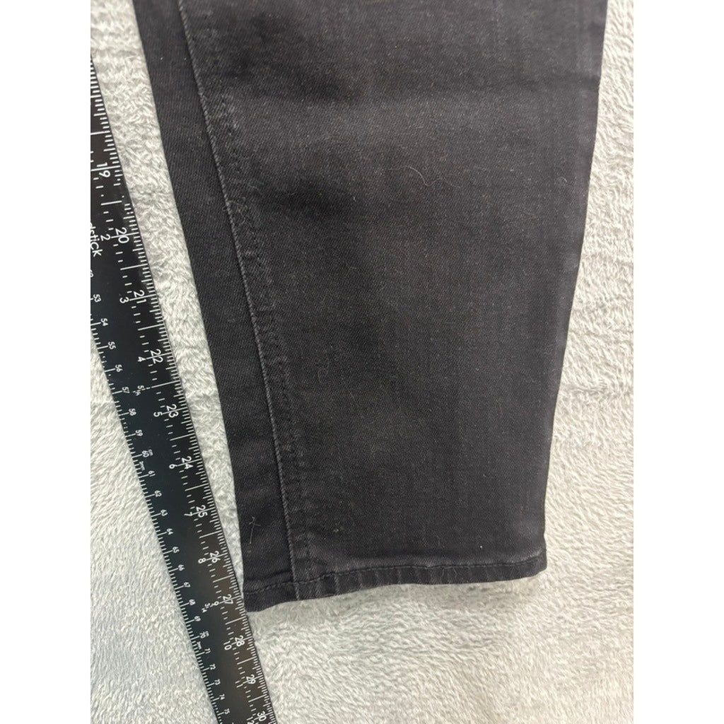 Old Navy Womens Black High Rise Super Skinny Jeans 18 Plus Stretch Denim