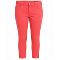 Ann Taylor LOFT Curvy Skinny Ankle Pants Coral Red Size 16 Zipper Hem Stretch