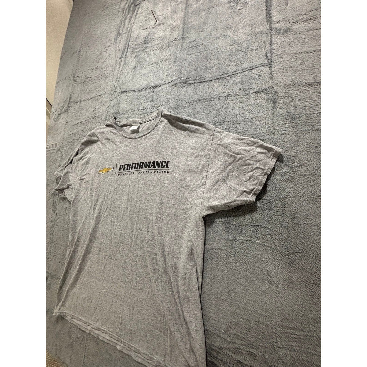 Chevrolet Performance XL Gray Graphic T-Shirt Mens Casual Vintage Racing Tee