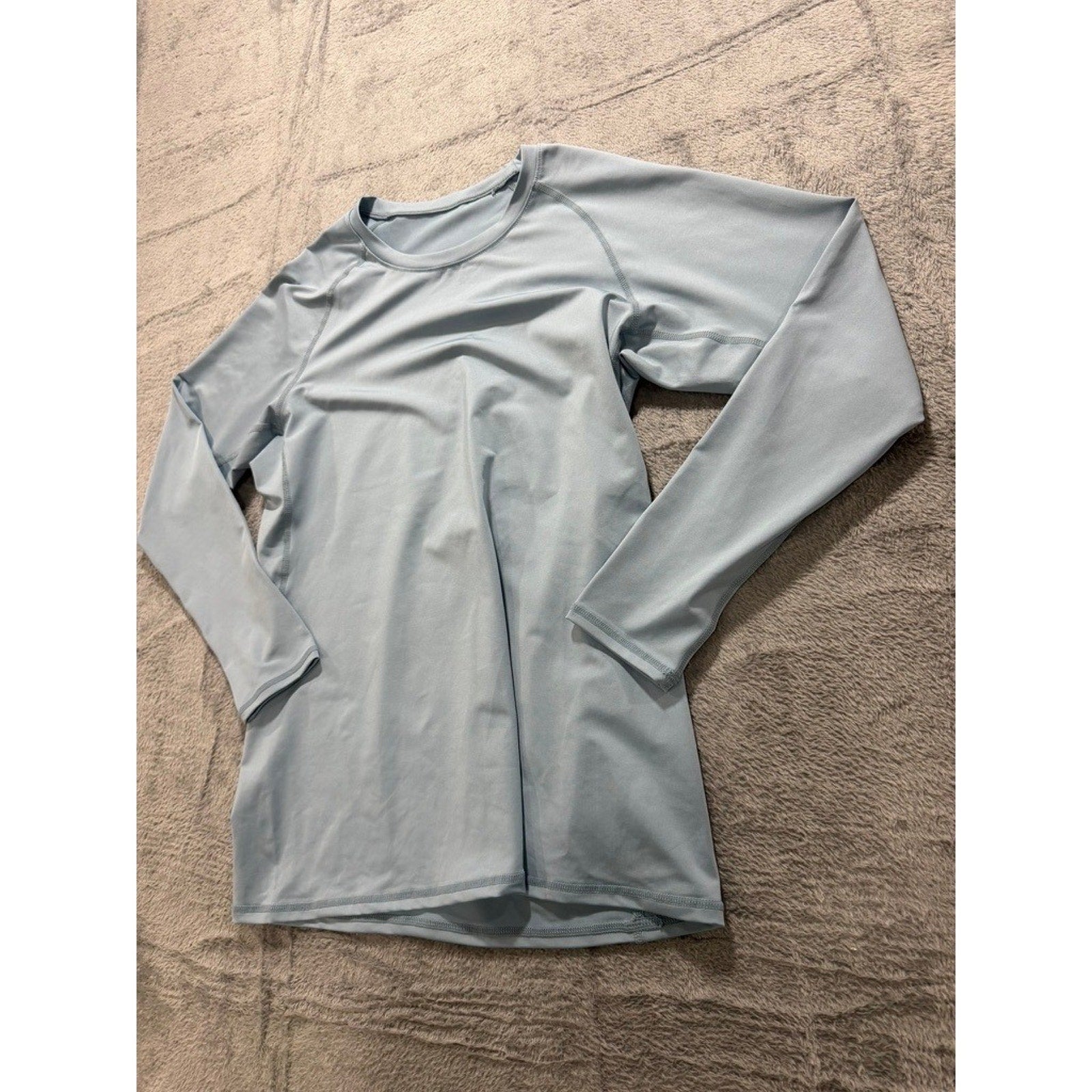 Old Navy Active Breathe On Top Womens XL Light Blue Long Sleeve Workout Shirt