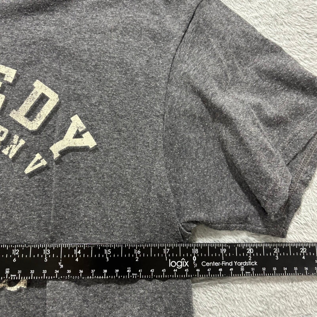 NASA Kennedy Space Center Apollo Saturn V Womens M Gray Graphic T-Shirt Casual
