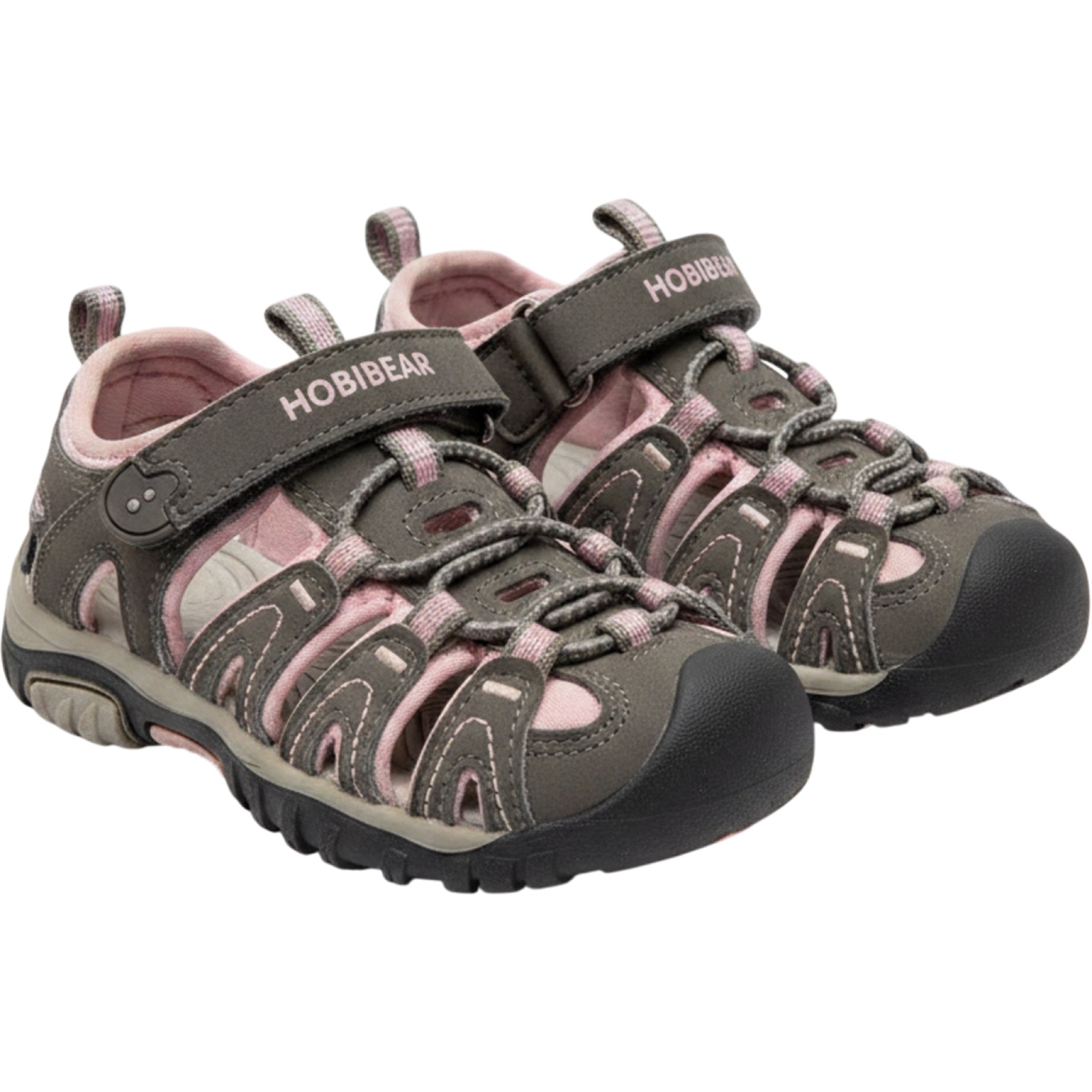 Hobibear 7 Toddler Gray Pink Sport Sandals Girls Shoes Athleisure Casual Casual