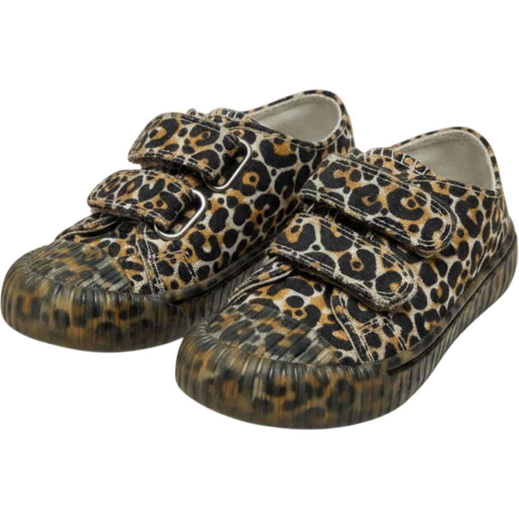 Steve Madden 8M Womens Leopard Print Sneakers Hook Loop Casual Vintage Shoes