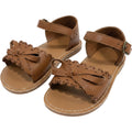 Felix & Flora 7 Brown Sandals Womens Toddler Girls Boho Vintage Scalloped Bow