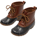 Josmo 8 Brown Black Duck Boots Kids Toddler Casual Vintage Waterproof Shoes