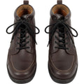 Dockers Mens 9.5M Brown Leather Lace Up Ankle Boots Casual Rugged Vintage