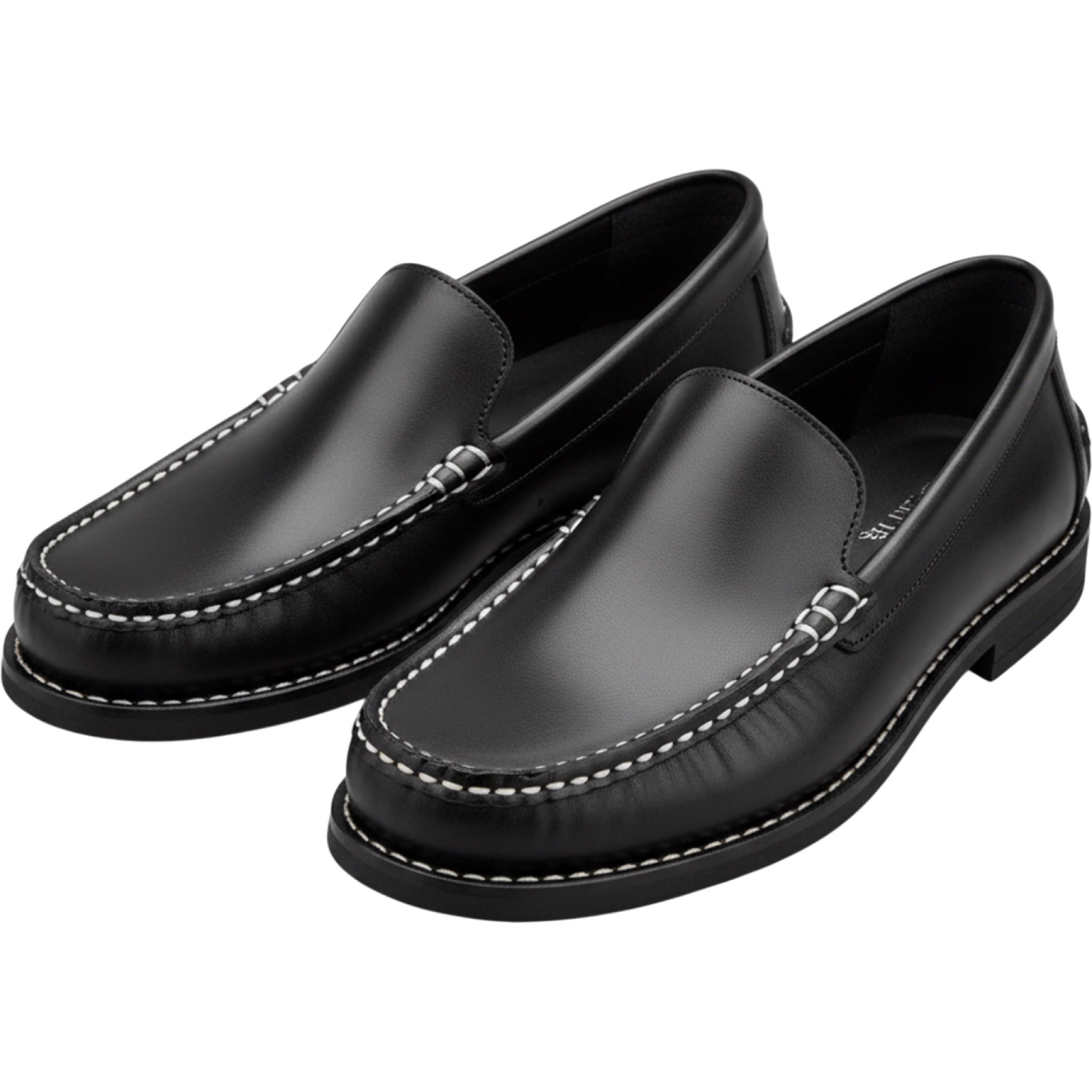G.H. Bass & Co. Mens 10M Black Leather Loafers Slip On Shoes Casual Preppy