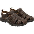 Bass 9M Brown Leather Fisherman Sandals Mens Casual Vintage Summer Shoes