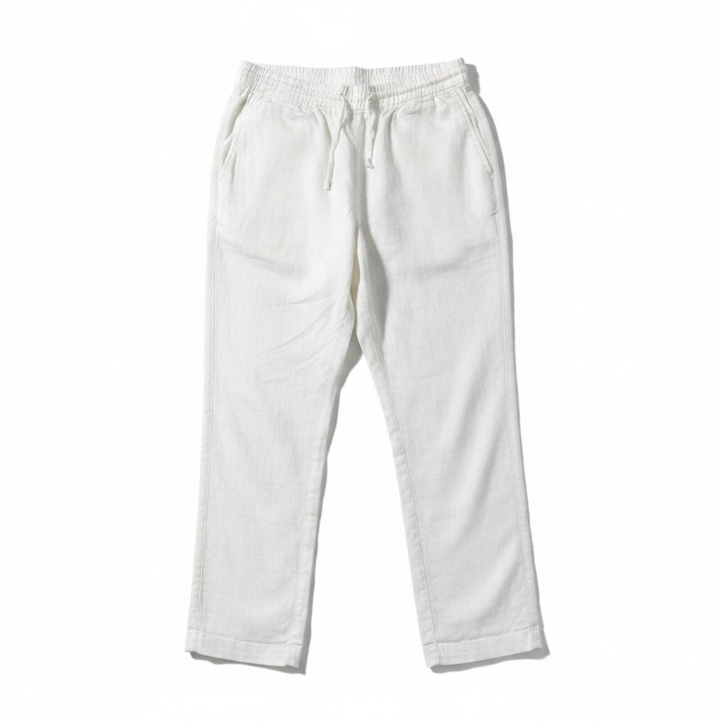 Old Navy L Tall Womens White Linen Blend Pants Casual Coastal Boho