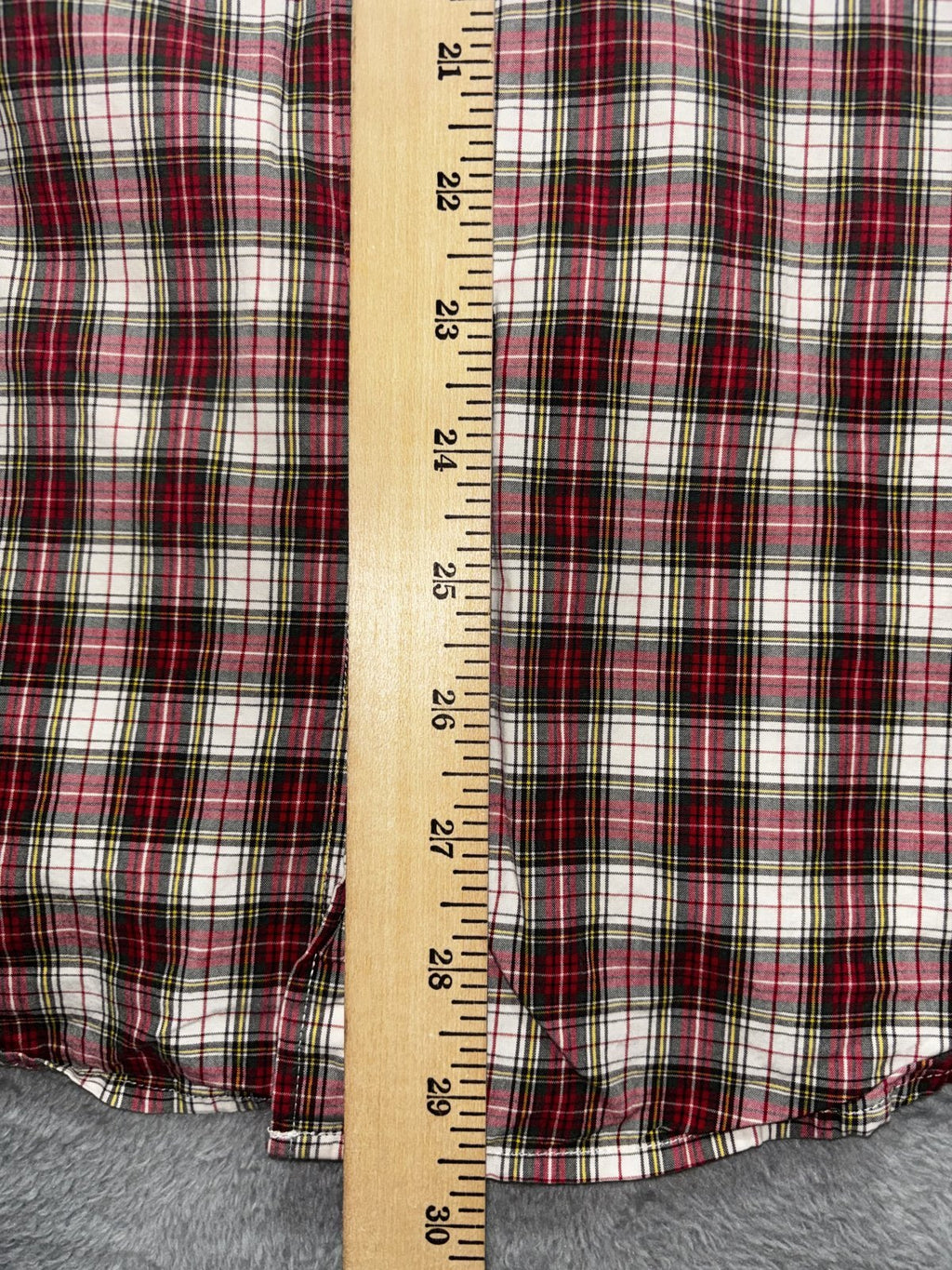 J.Crew Men's Red Plaid Dress Shirt Size M, photo 8 of 8