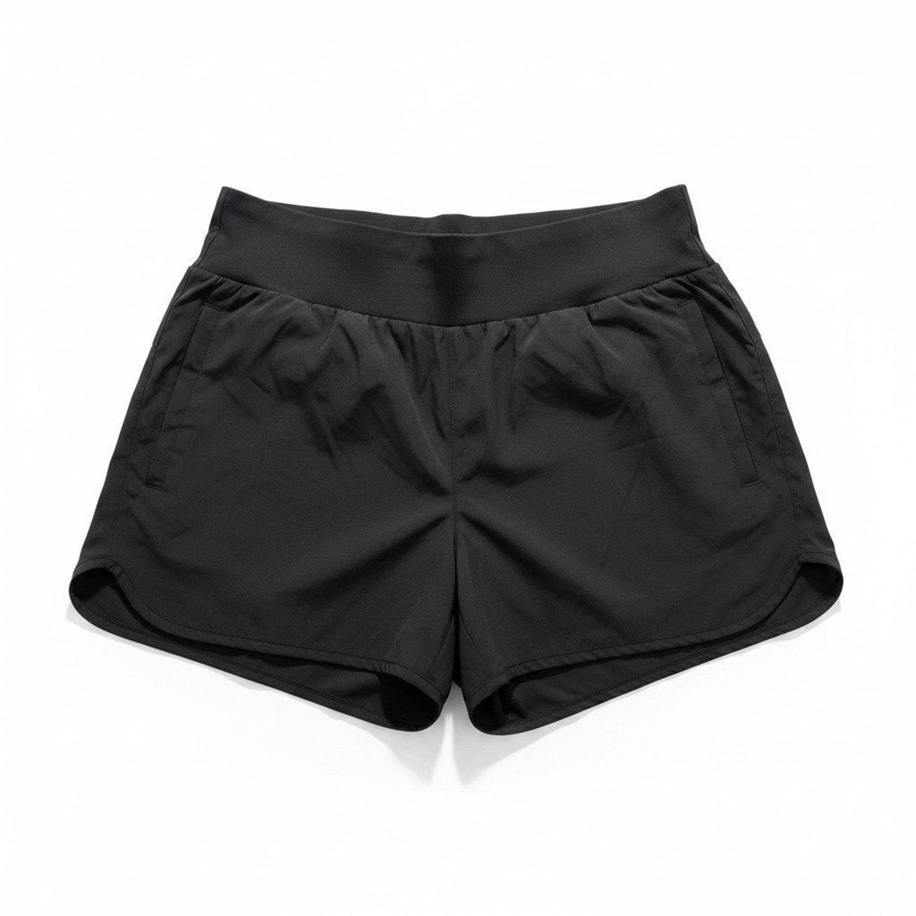 Libin Womens XL Black Running Shorts Athletic Gym Athleisure Casual Activewear