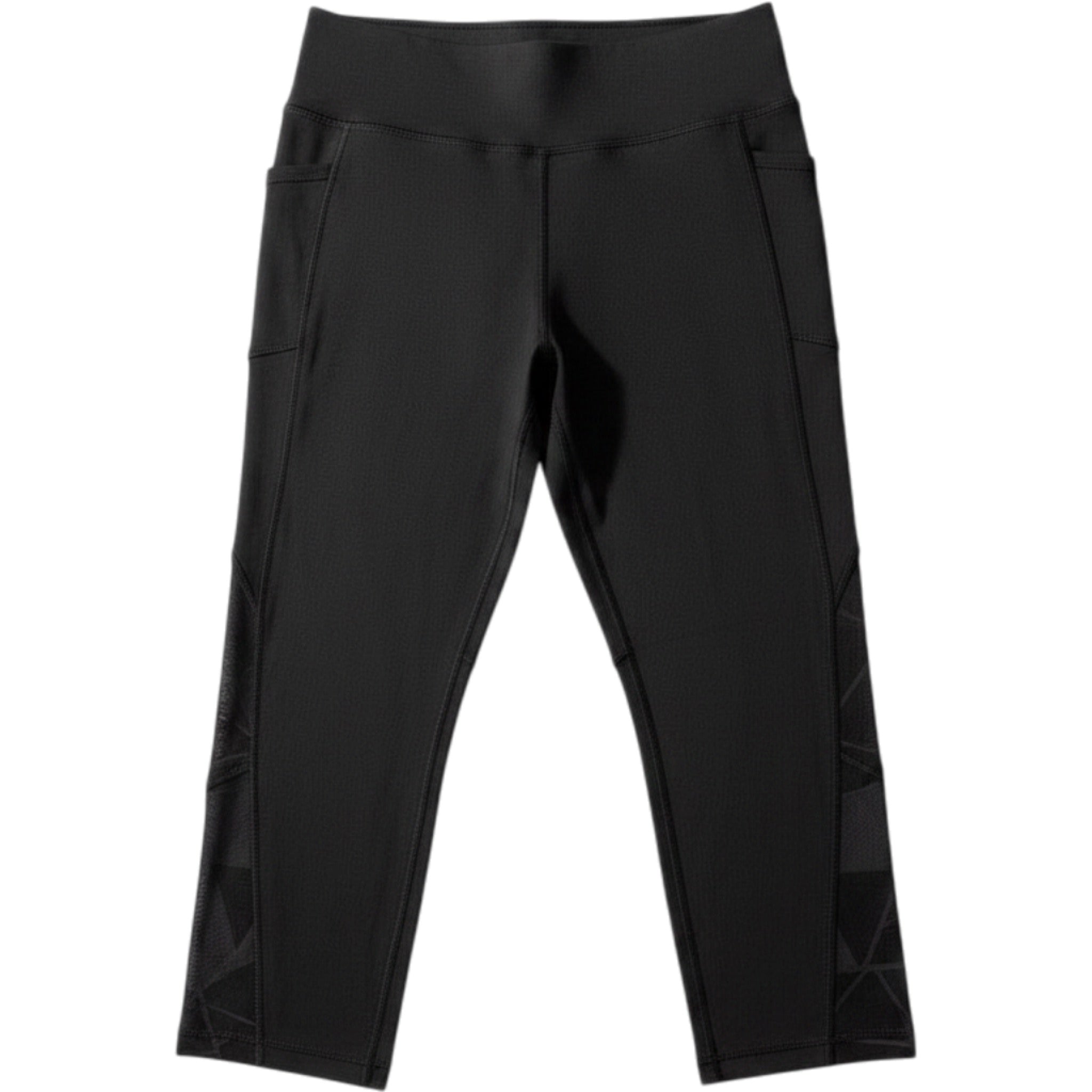 Gottex Womens M Black Cropped Leggings Athleisure Casual Pocket Workout Pants