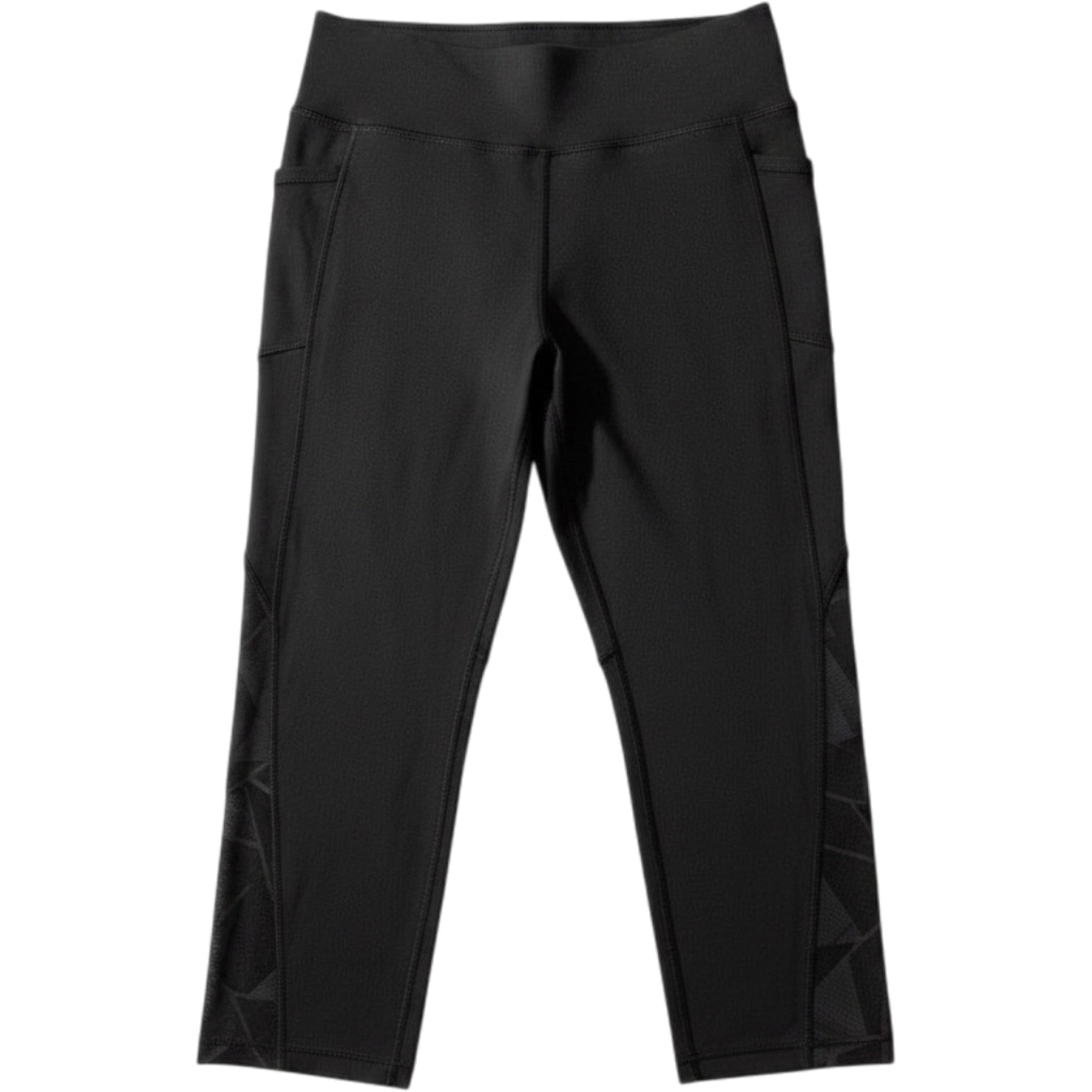 Gottex M Black Womens Cropped Leggings Athleisure Casual Yoga Pants Pockets