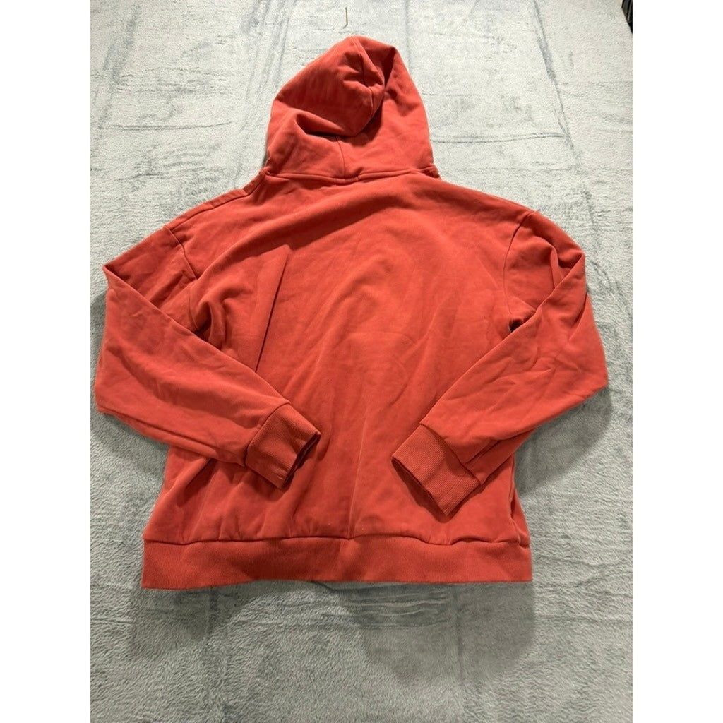 Zyia Active Terracotta Red Oversized Pullover Hoodie Sweatshirt 3XL Logo Pocket