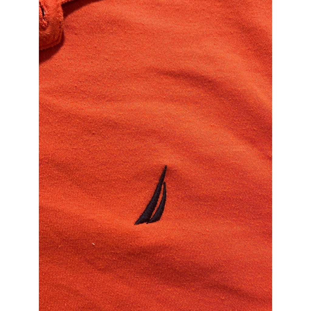 Nautica M Orange Slim Fit Polo Shirt Mens Casual Preppy Short Sleeve