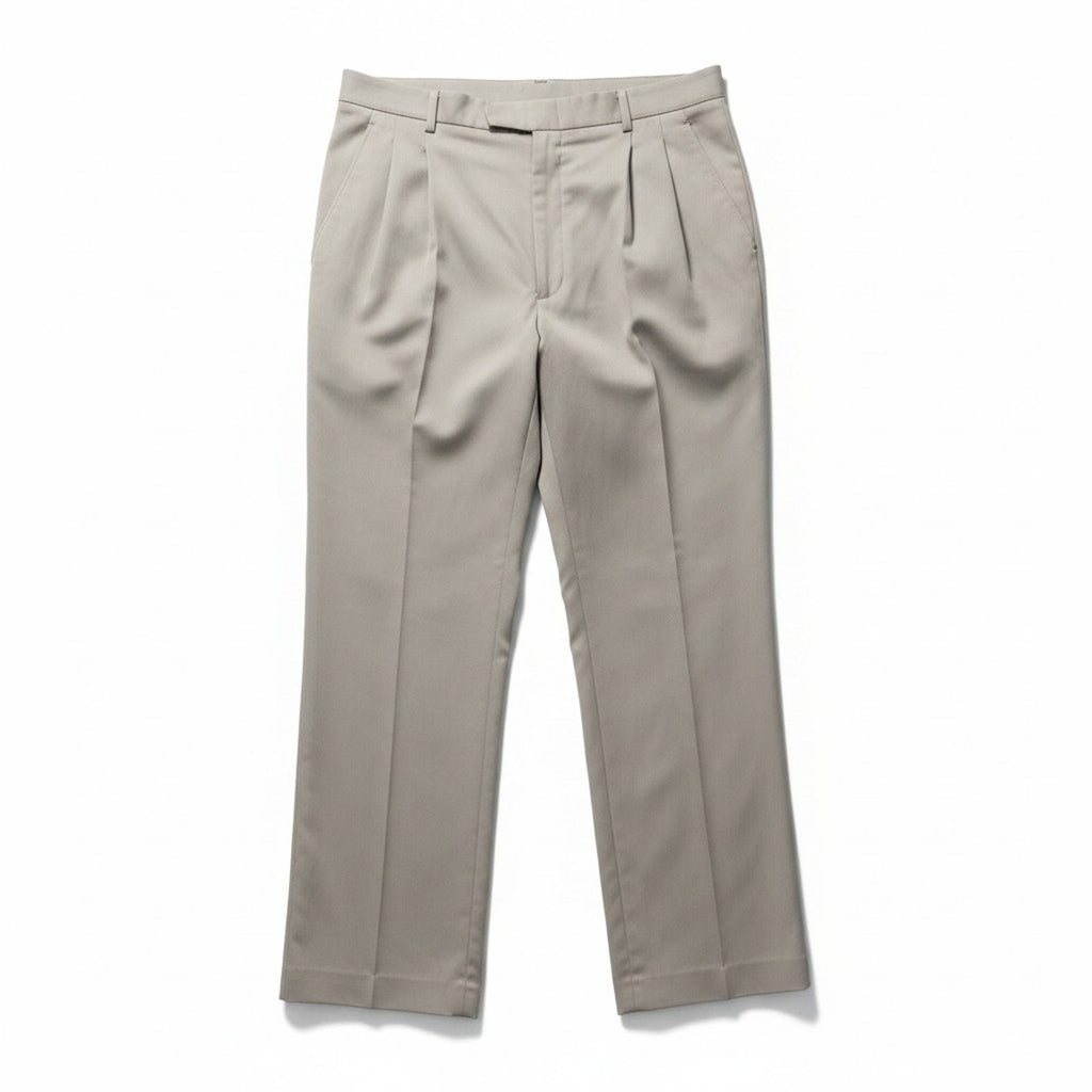 Haggar 38x30 Tan Pleated Dress Pants Mens Gentleman Fit Vintage Preppy Casual