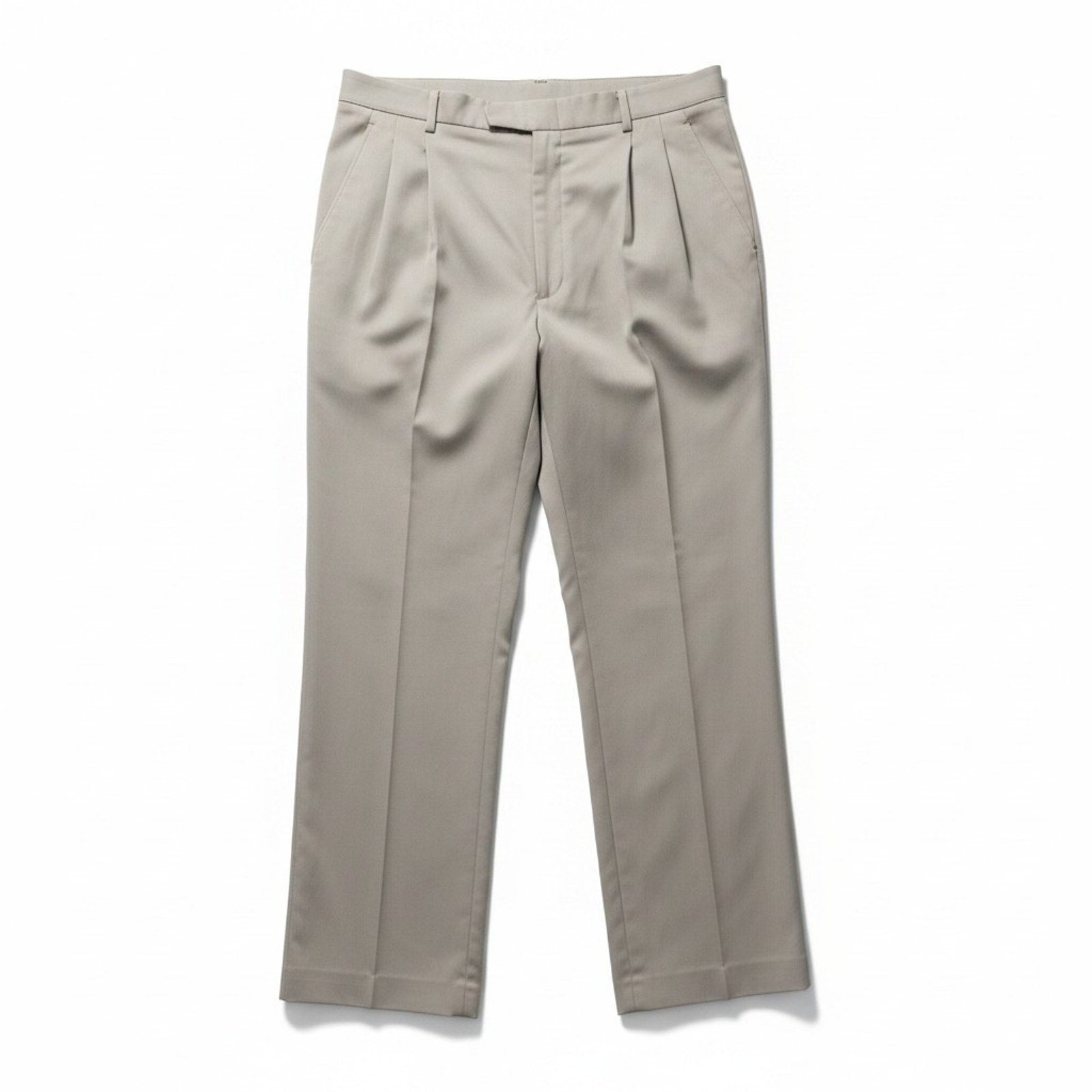 Haggar 38x30 Tan Pleated Dress Pants Mens Gentleman Fit Vintage Preppy Casual
