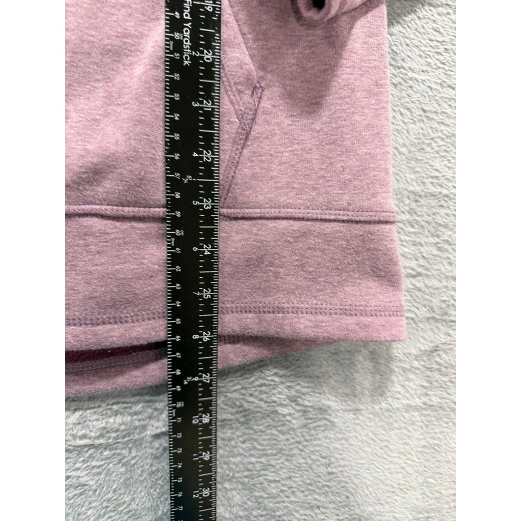 RBX Womens XL Mauve Heathered Cowl Neck Fleece Pullover Sweatshirt Thumbholes