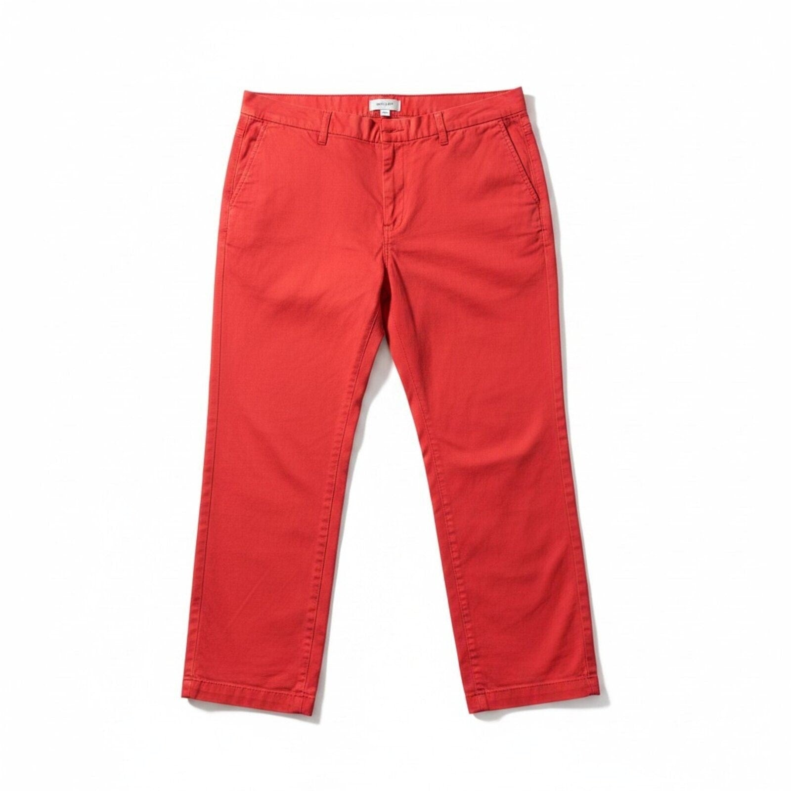 GAP Womens 18 Red Chino Pants Relaxed Crop Casual Preppy