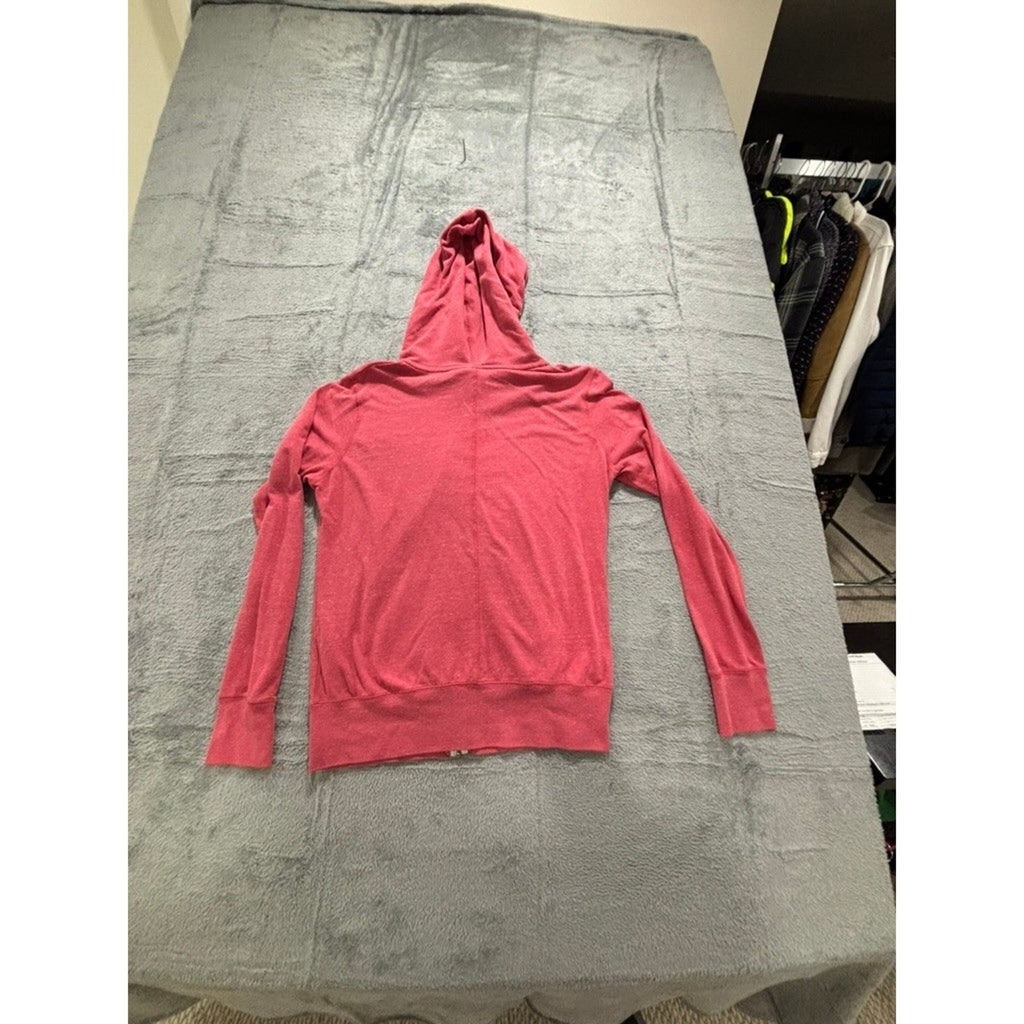 Nike Womens L Pink Full Zip Hoodie Athleisure Casual Sweatshirt