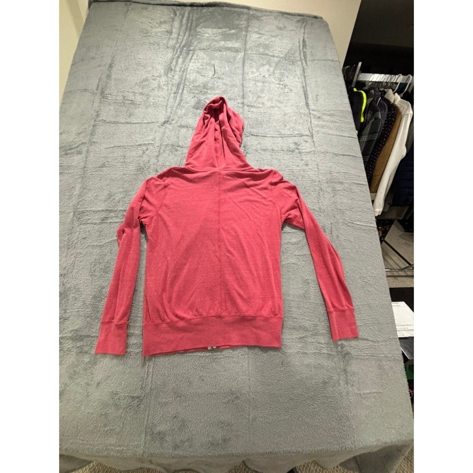 Nike Womens L Pink Full Zip Hoodie Athleisure Casual Sweatshirt