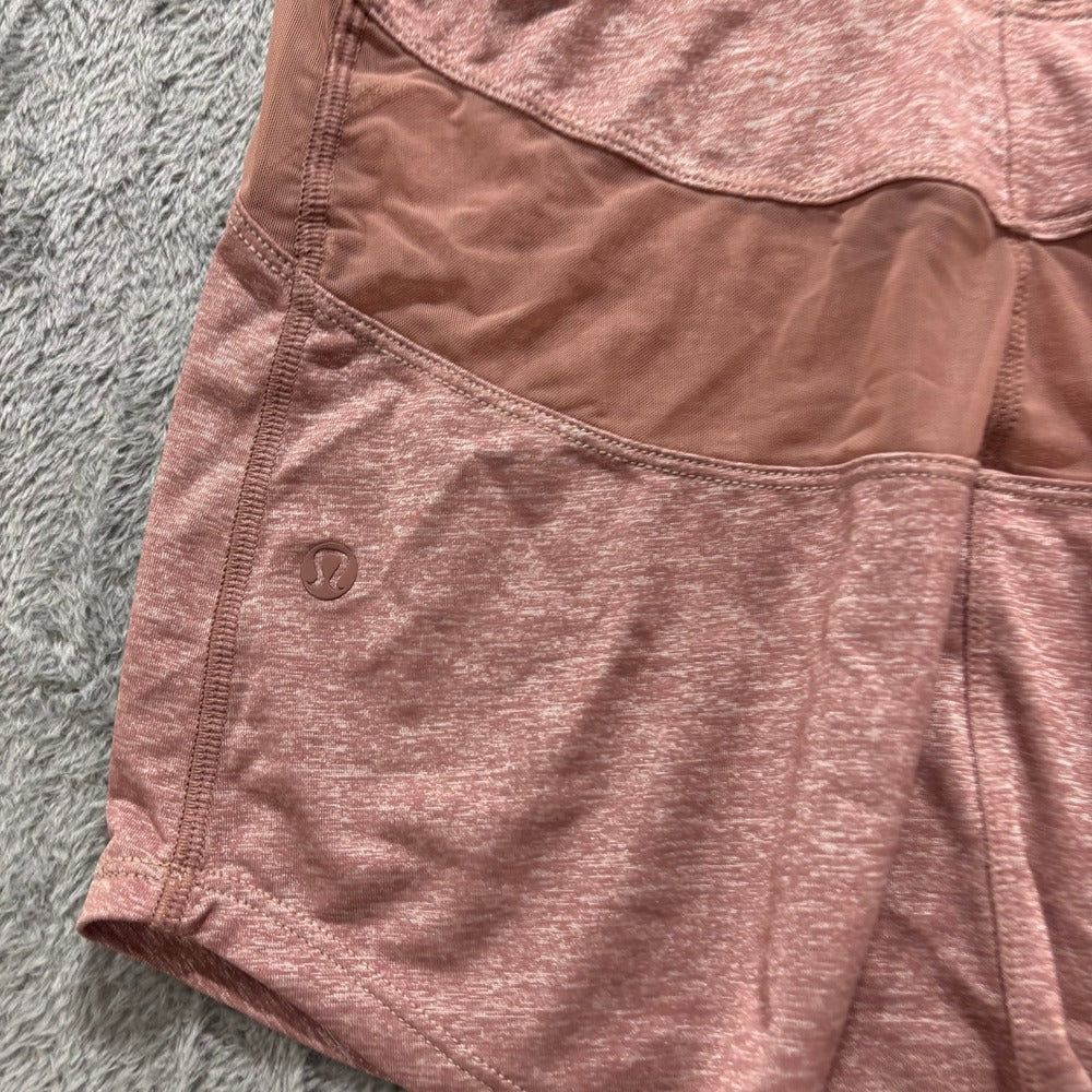 Lululemon Womens 4 Pink Racerback Mesh Panel Yoga Tank Top Athleisure Casual