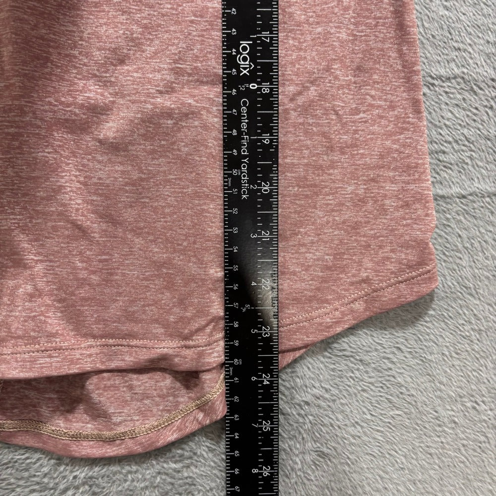 Lululemon Womens 4 Pink Racerback Mesh Panel Yoga Tank Top Athleisure Casual