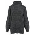 Cathy Daniels Sweater Womens M Metallic Knit Turtleneck Chunky Cozy Pullover